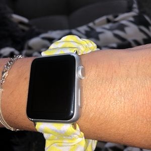Yellow/White Scrunchie Watch band 38mm/40mm